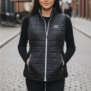 Cutter & Buck The Coeur d’Alene Black Quilted Vest Women’s Small